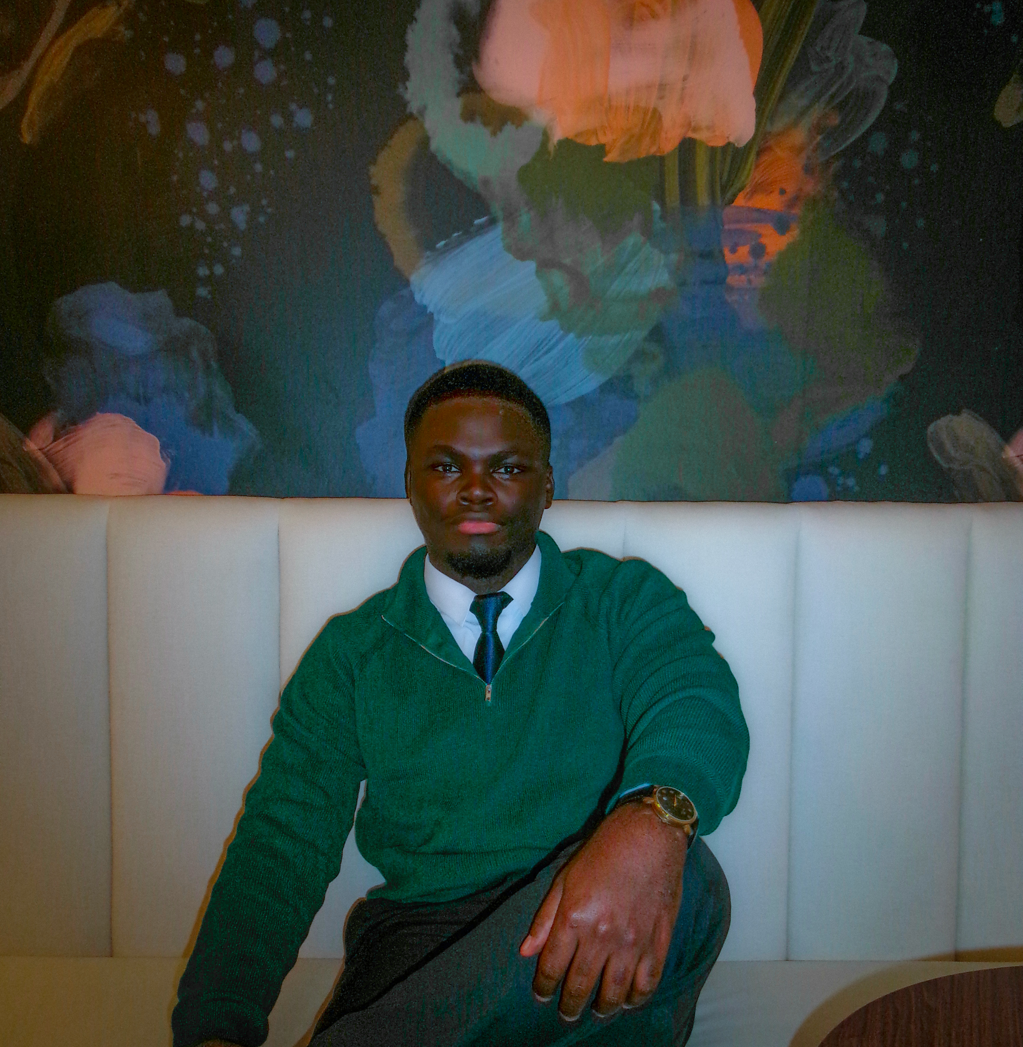 Portrait of Isaac Sarfo Adjei.